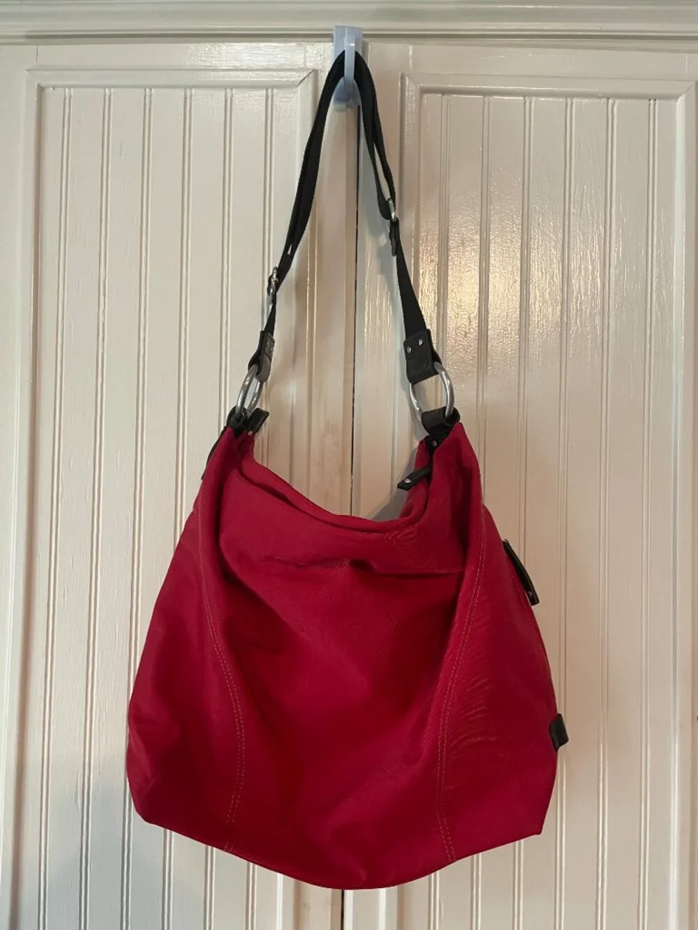 Ellington Mia Nylon Twill Hobo, Red, NWOT
